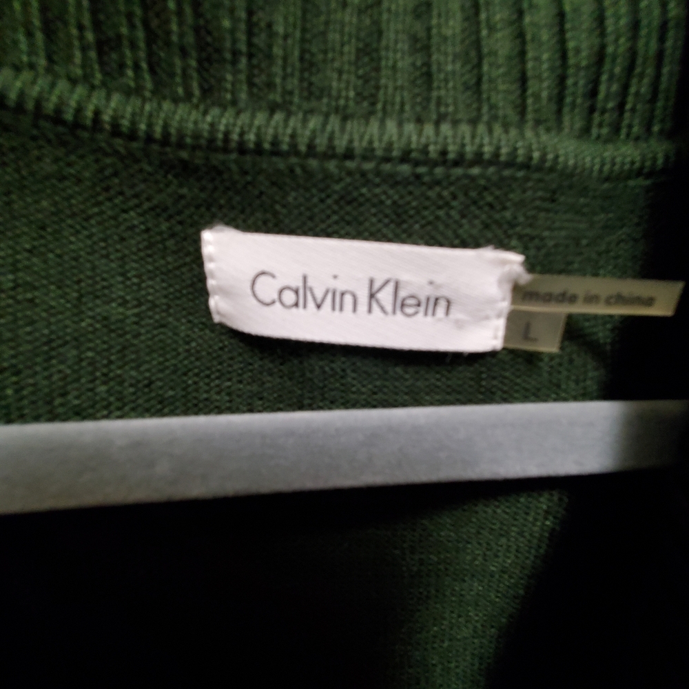 Calvin Klein hunter green Cowl Neck Sweater Dress NWT - Picture 4 of 4